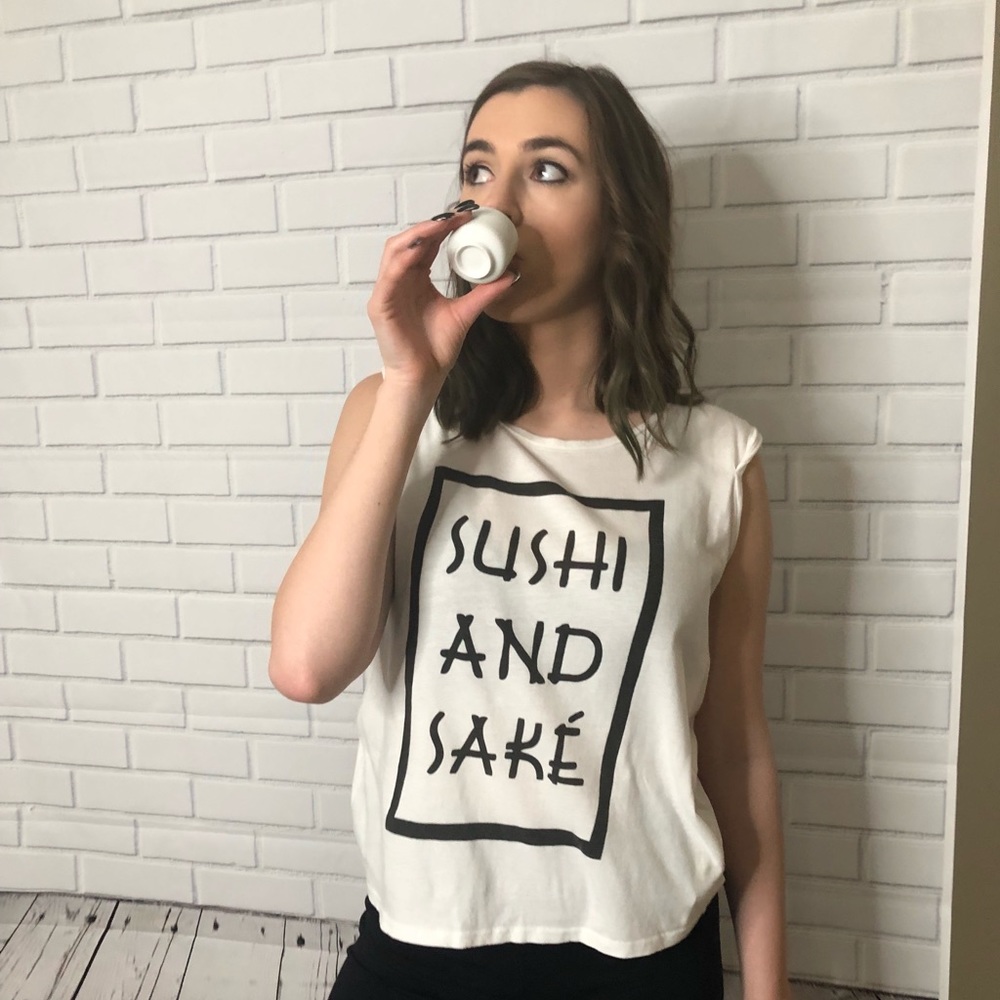 MINKPINK  Sushi and Sake muscle tee